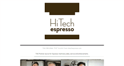 Desktop Screenshot of hitechespresso.com